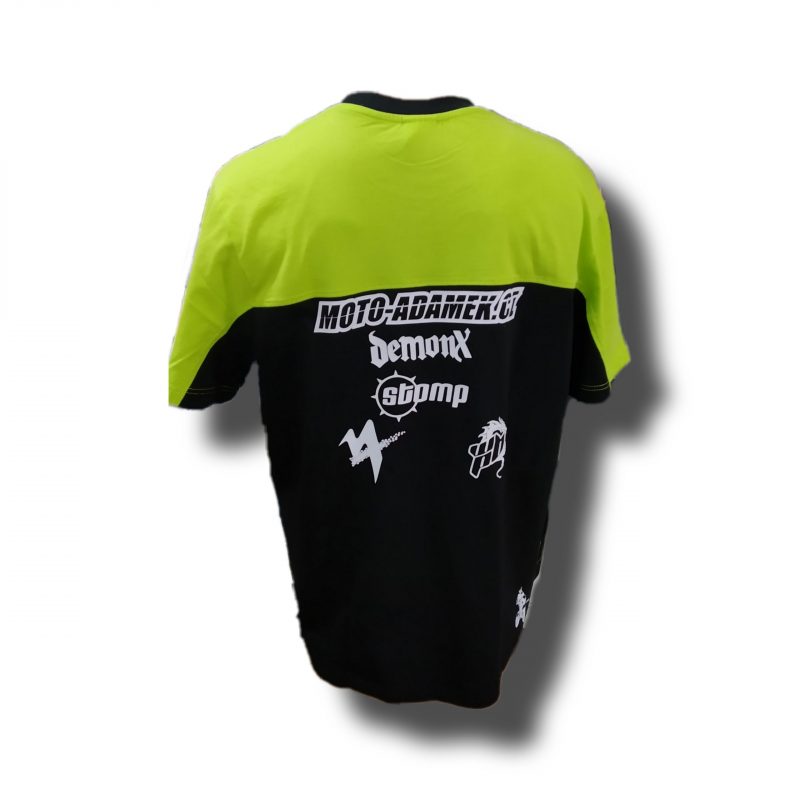 team shirt triko moto adamek cerna zelena